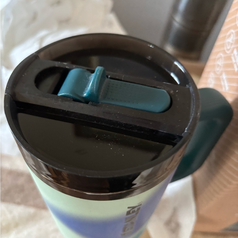 Stanley Blue and Green Travel Mug - Picture 2 of 6